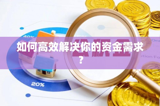 崇明如何高效解决你的资金需求？
