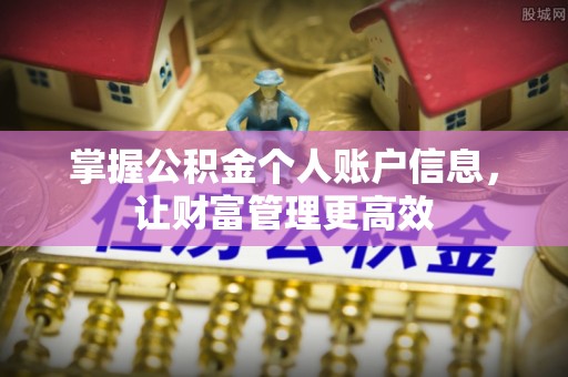 崇明掌握公积金个人账户信息，让财富管理更高效