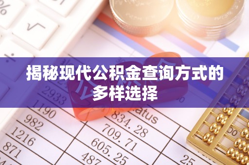 崇明揭秘现代公积金查询方式的多样选择