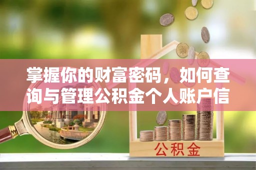 崇明掌握你的财富密码，如何查询与管理公积金个人账户信息