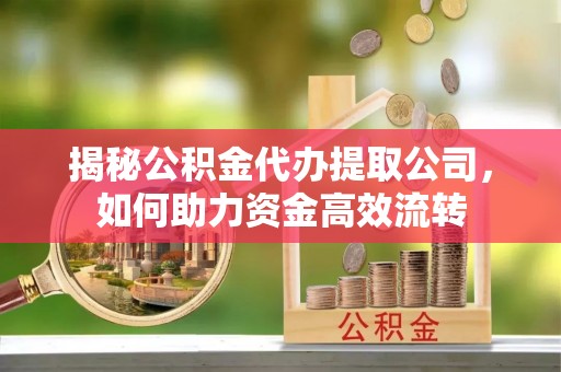 崇明揭秘公积金代办提取公司，如何助力资金高效流转