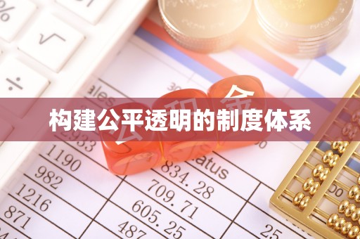 崇明构建公平透明的制度体系
