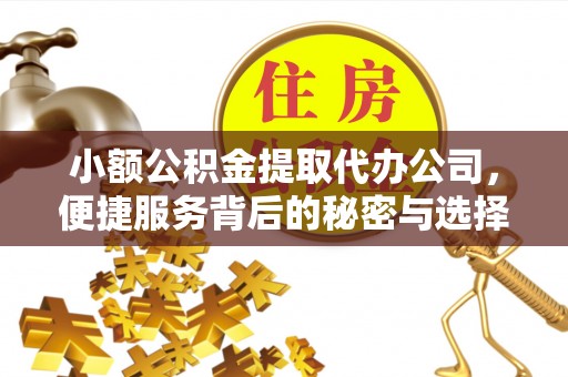 崇明小额公积金提取代办公司，便捷服务背后的秘密与选择指南