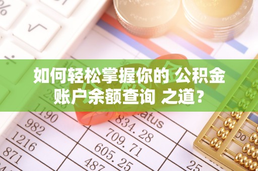 崇明如何轻松掌握你的 公积金账户余额查询 之道？