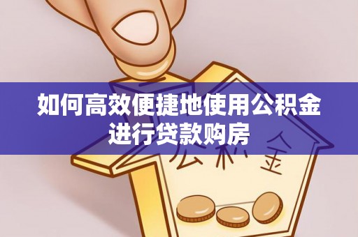 崇明如何高效便捷地使用公积金进行贷款购房